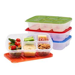 4PCS Bento Box Adult Lunch Box, Compartment Meal Prep Container for Kids, Lunch  Snack Containers with Utensils & Transparent Lids Reusable Food Storage Snack  Containers - Stackable for School, Work, and Travel