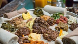 Ethiopian Mixed Platter Dishes 1 1